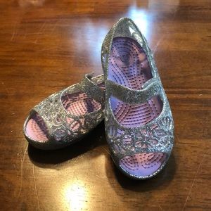 Crocs glitter Mary Jane Toddler shoes
